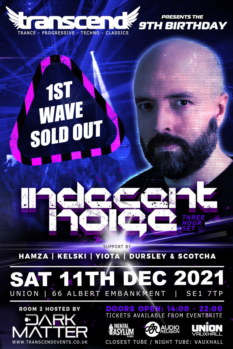 First wave of our next event has sold out!

Grab a second wave ticket at this link: …scend-indecent-noise.eventbrite.co.uk