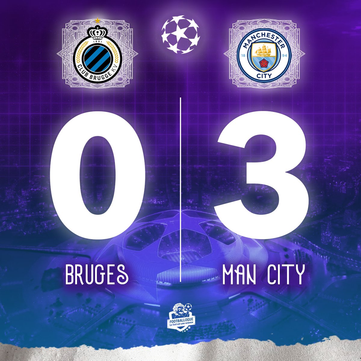 Footballogue's tweet photo. [#UCL] BRUGES🇧🇪 0-3 🏴󠁧󠁢󠁥󠁮󠁧󠁿MAN CITY

⚽️ BUUUUUUUUUUUT DE WALKER !

#BRUMCI https://t.co/EuqvxJO9AD