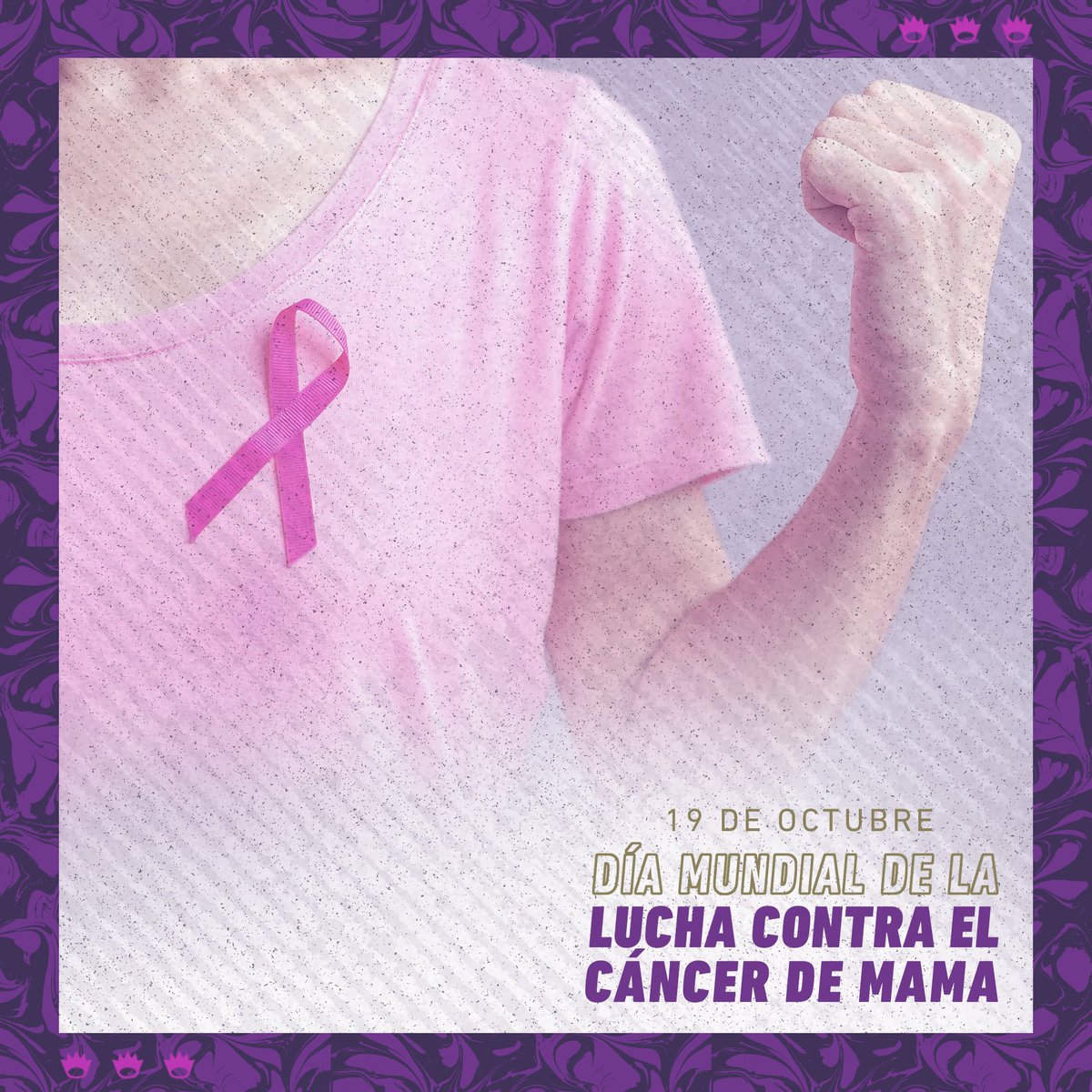 #DíaMundialDeLaLuchaContraElCáncerDeMama🎀

Sigamos luchando por promover y sensibilizar a la sociedad sobre el cáncer de mama, con el fin de apoyar a la detección rápida y al tratamiento de esta enfermedad.