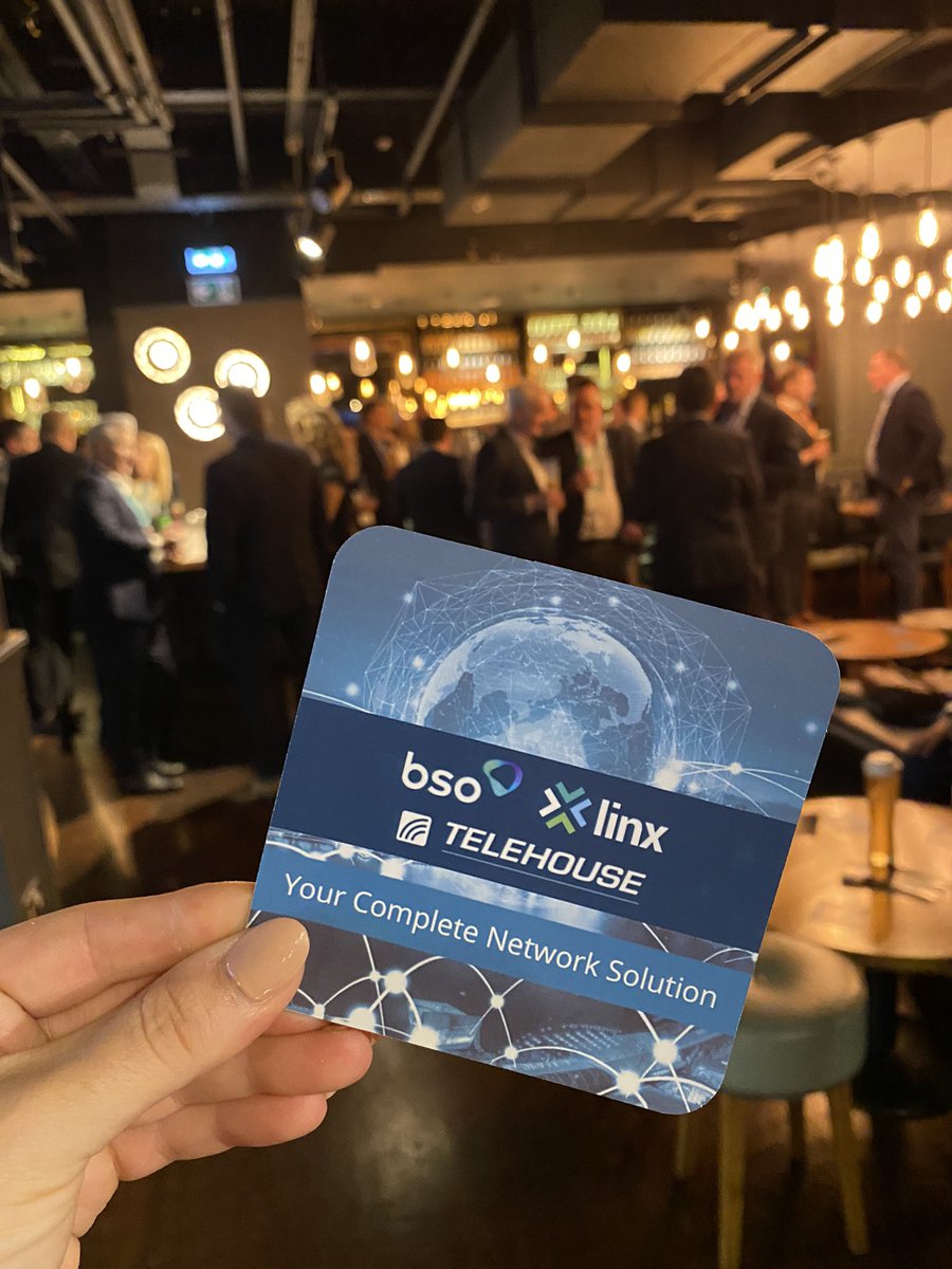 LINX_Network's tweet photo. It’s a busy one here at the @BSONetwork #LINX and @TelehouseEurope networking social after a busy day at #CapacityEurope
#peeringpartners #London https://t.co/TNqiU5J68G