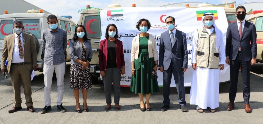 lia_tadesse's tweet photo. My sincere appreciation to the Red Red Crescent Society of UAE for their donation of 50 Ambulances for Ethiopia, equipped for basic emergency services.  
I would like to thank the #UAE Government &amp; @UAEthio for their continued support &amp; cooperation to strengthen our health system https://t.co/eLH4O25j7A