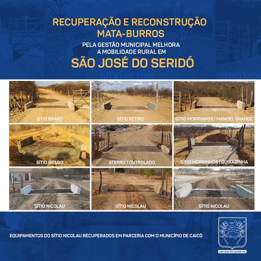 PrefSJS's tweet photo. […] município📍DETALHES 
https://t.co/xWYmIUhcd0. 
#Semopit #RecuperaçãoEReconstruçãoDeMataBurros
#PrefeituraDeSãoJoséDoSeridó https://t.co/063nbB0I0W