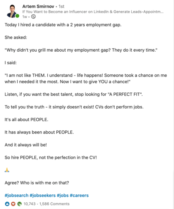 citronworksinc's tweet photo. We agree with Artem Simirnov here who says that it's all about people. Give people a chance to show their talent through an interview.

#citronworks #remotehiring #jobhiring https://t.co/jBGP0Rq7W0