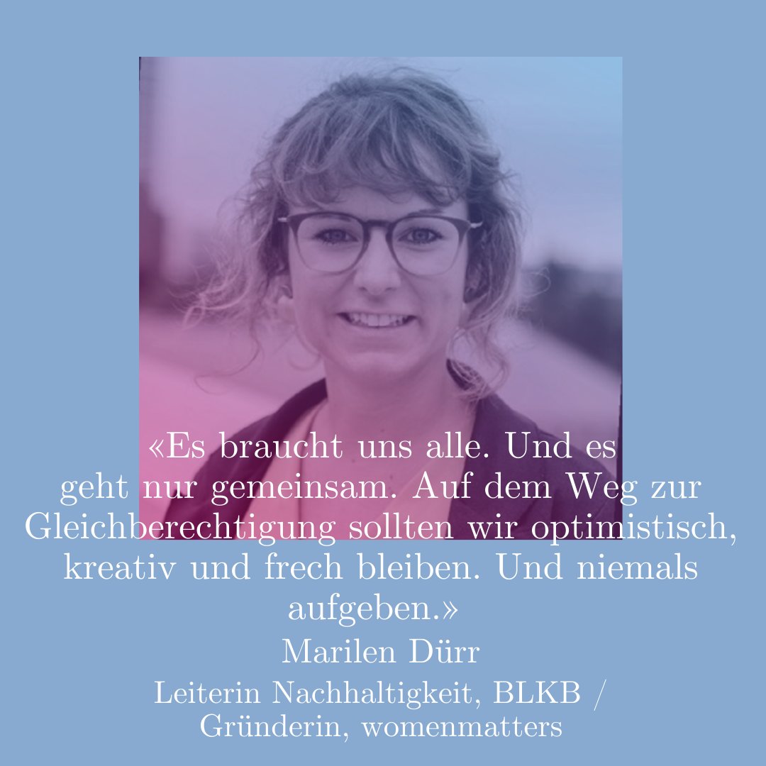 Für mehr Optimismus! Danke, liebe <a href="/MarilenDuerr/">Marilen Schwald</a>. Sei auch Teil unserer Community: Schicke uns dein Statement 😊 #BetterTogether #Diversity #GenderEquality