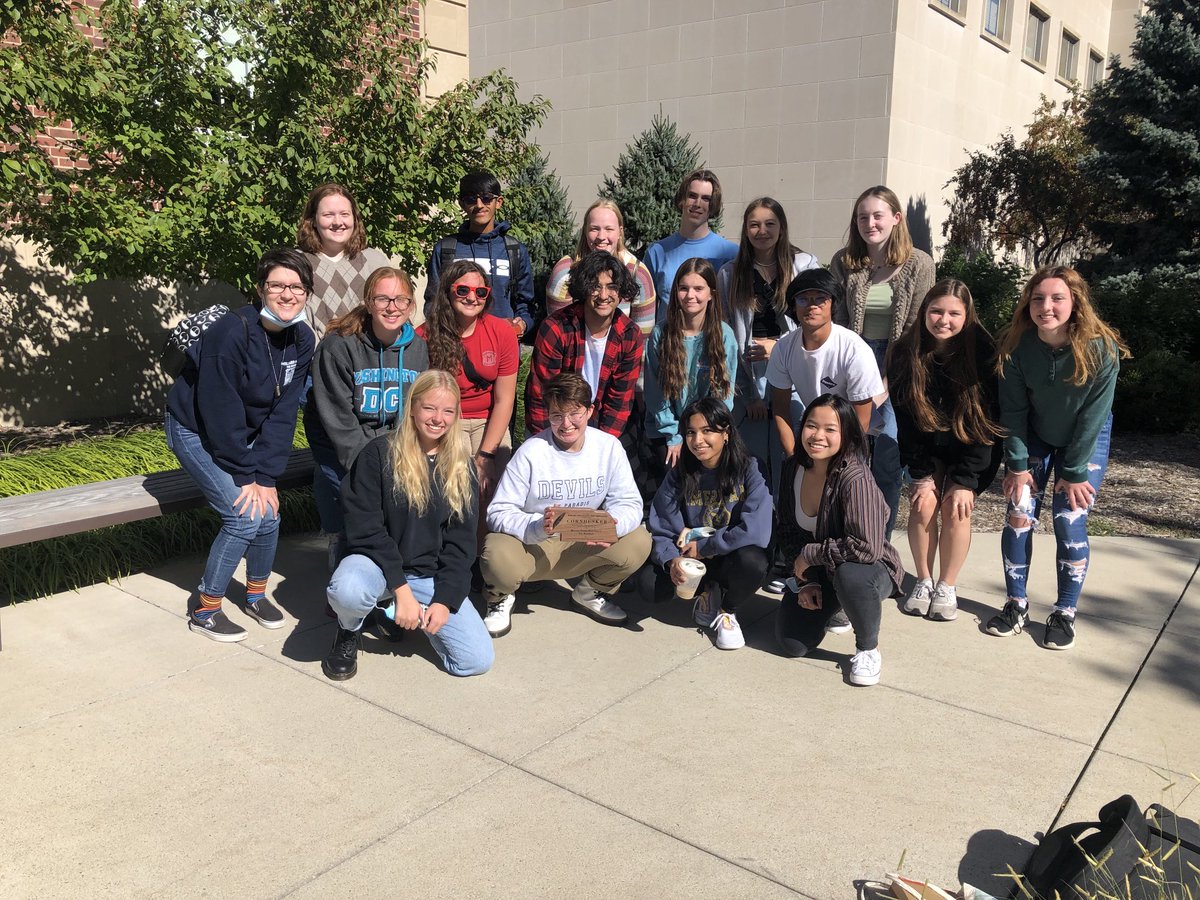 mnhoofbeat's tweet photo. MN journalists had a great day in Lincoln yesterday at the State Journalism Convention! Congrats to the 2020-21 Hoofbeat for receiving a Cornhusker—the highest award in the State. Congrats to Yearbook on your Superior! https://t.co/V6VZ0NKiLD