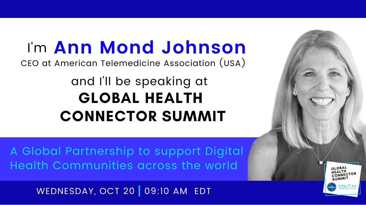 I look forward to sharing valuable insights during the <a href="/ECHAlliance/">ECHAlliance: The Global Health Connector</a>'s Global Health Connector Summit tomorrow morning during <a href="/HLTHEVENT/">HLTH</a>.
ow.ly/yR6A50Gs9iL
