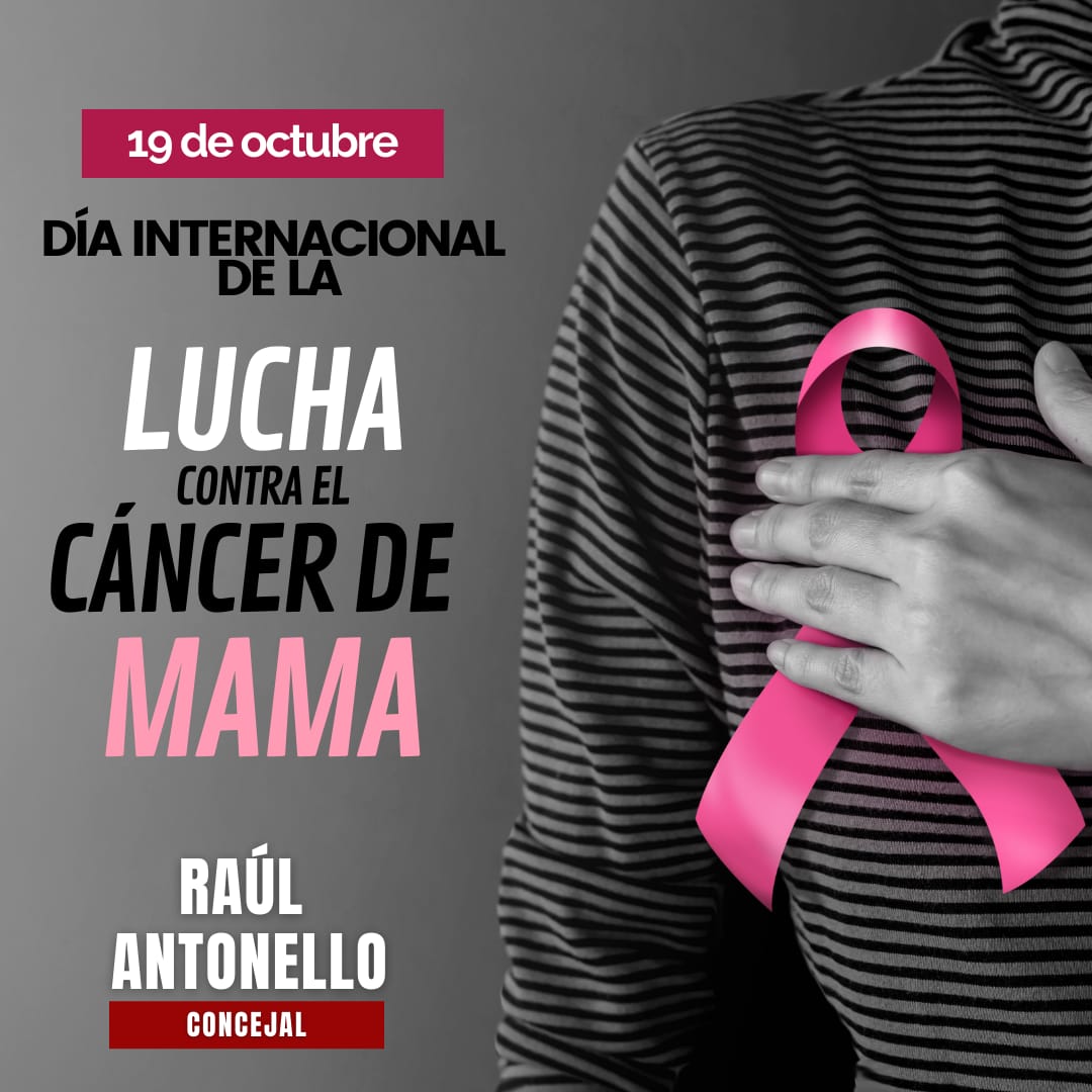 antonello_raul's tweet photo. ▶️ Hoy es el día Mundial del #Cáncerdemama, una fecha para visibilizar, concientizar y sensibilizar sobre esta enfermedad.
▶️ En Argentina se estima que una de cada ocho mujeres desarrollará cáncer de mama a lo largo de su vida. https://t.co/MapPpbOSiU