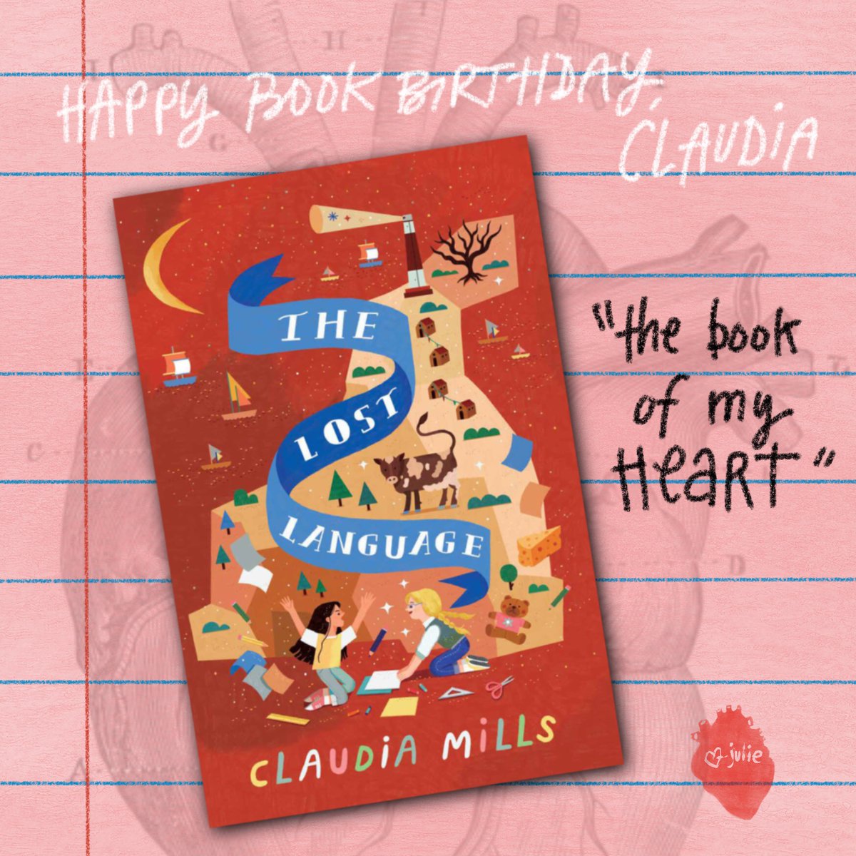 JulieRowanZoch's tweet photo. Can’t wait to read it! CONGRATULATIONS, Claudia!
@claudia_cmills @MFergusonBooks #educators, #librarians #thelostlanguage #teachers #bookbirthday #RMCSCBWI https://t.co/oWohwdjZsj