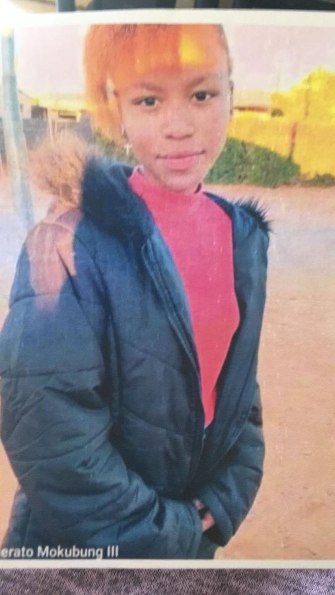 POLICE NEEDS ASSISTANCE WITH MISSING GIRL IN GALESHEWE

- <a href="/SAPoliceService/">SA Police Service 🇿🇦</a> in Galeshewe needs assistance in tracing a missing teenager, Olorato Mokubung (14) who was last seen on 18 Oct 2021 at 7am. She left her home in Promise Land to attend school at Dr EP Lekhela High school