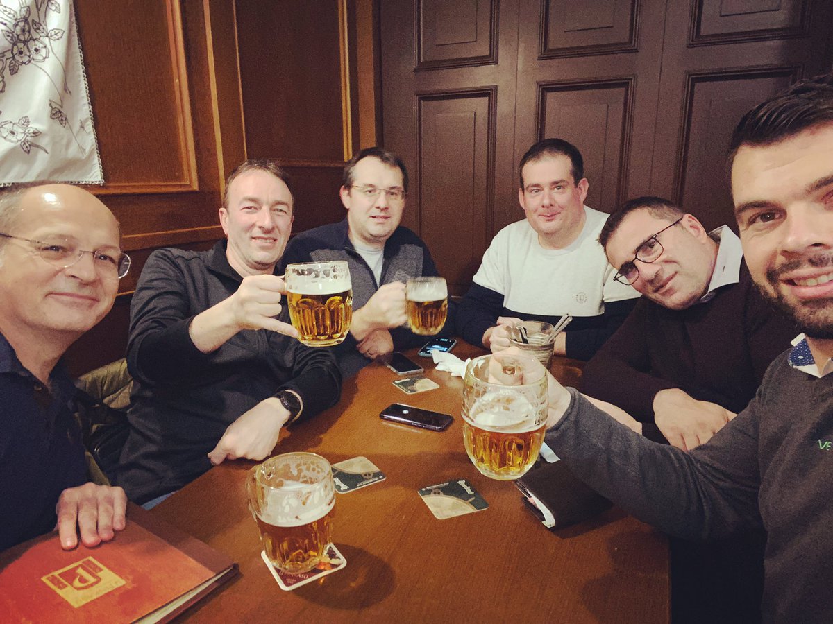 c_glemot's tweet photo. Sharing a moment with some #VeeamVanguard in #Prague 🍻 #vCommunity #VanguardSummit @NoLabNoPartY @nico_bonnet @JMousqueton @VeeamVanguard @veeam_fr @veeam https://t.co/Kqjn0RTBHT