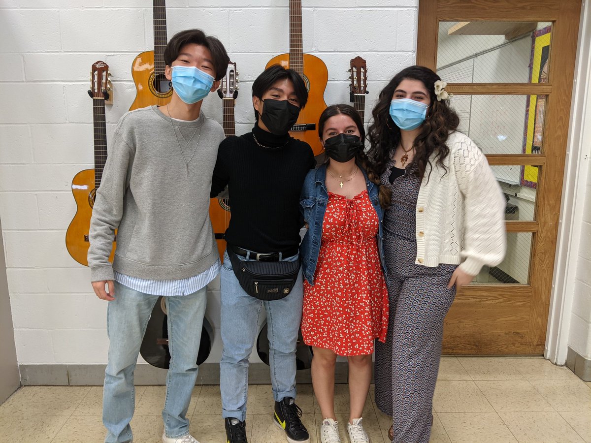 Congratulations to rockstar choir students Daniel Cho, Matthew Bonto, Chloe Borto, and Natalie Dababneh for being selected to the ILMEA District 7 Honor Choir! We are so proud of you! #maineeastsings