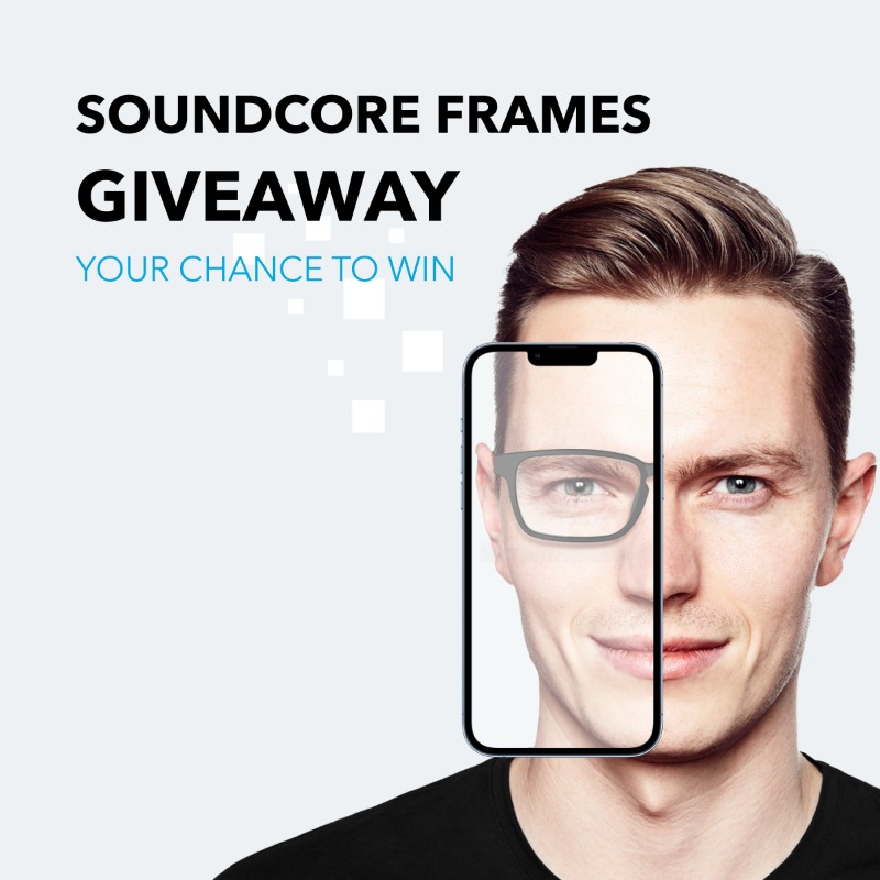 soundcoreaudio's tweet photo. ๐จ Soundcore Frames Giveaway ๐จ Want the chance to win an additional bonus frame? ๐ฑ
To Enter:
Take a selfie using the Soundcore Frames virtual try-on filter.
Share it with the hashtag #ReframeYourSound and tag the official @soundcoreaudio account.
Full details here ๐