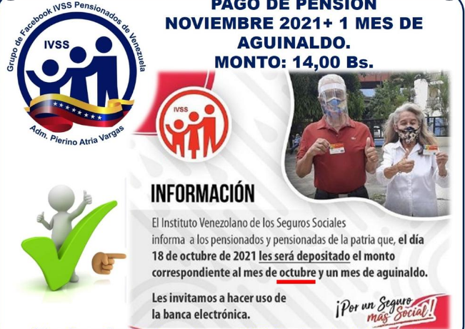 SLas24h's tweet photo. CURIOSIDADES

En Venezuela, por 1 mes de aguinaldo y la pensión correspondiente a ese mes, 14 Bs en total recibió un pensionado.

Es equivalente a 3,50 de $, puede comprar 1/2 cartón de huevos y una Harina.

Increíble, semejante humillación a los adultos mayores de un país!!!. https://t.co/Ohw5KfSnIy