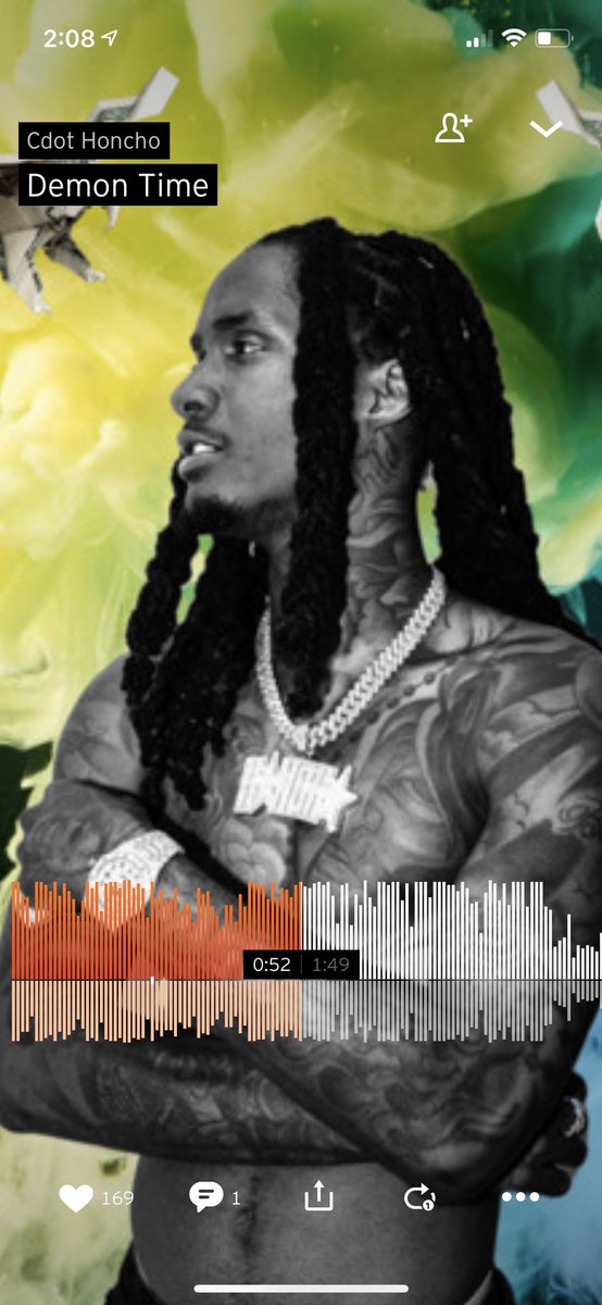 TylerHappenny's tweet photo. Bro went off with this tape, watch Demon Time become a tik tok song bro😂😂🔥🔥 @CdotHoncho https://t.co/KgcSRcMeif