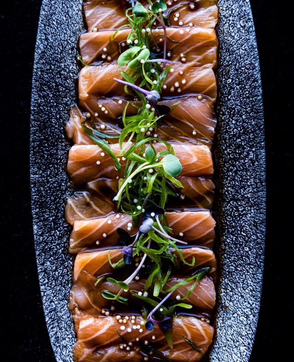 Diving into a sea of flavors with this incredible Salmon Crudo dish! Bravo, Chef! @chefmickaelmarchand 
#wherechefsshop