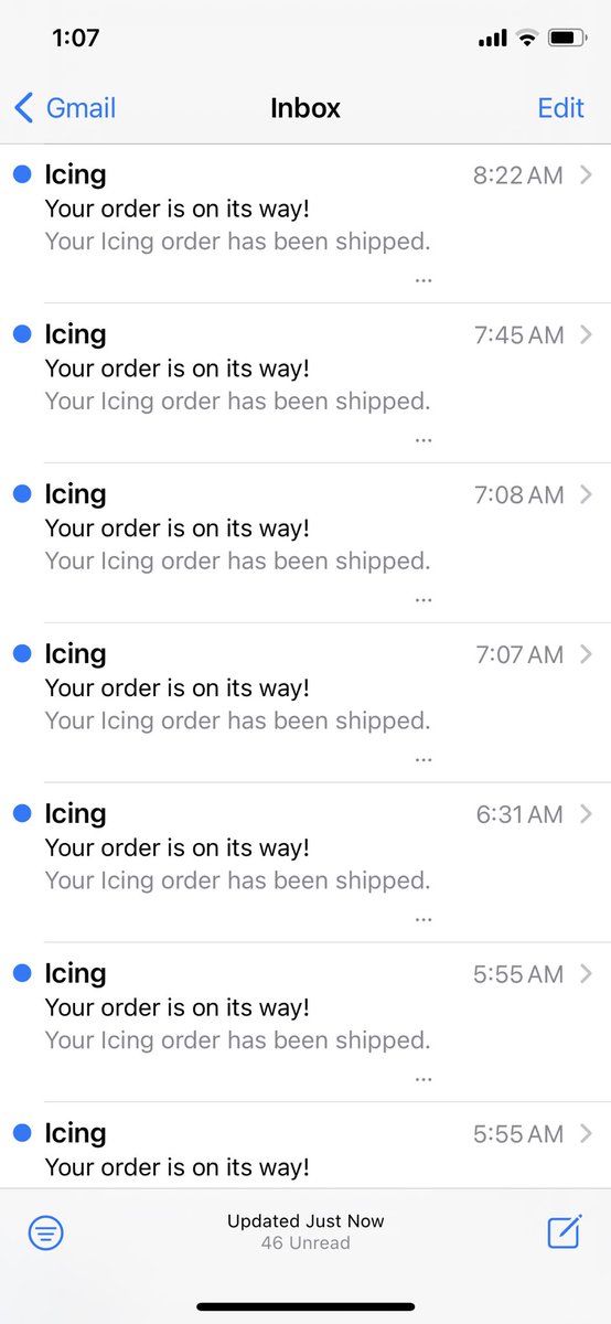 restroomatepcot's tweet photo. @ICINGstores can someone explain why I have been sent 54 emails in the past 24 hours for an order that I never received an email for before it arrived? Absolutely the worst customer service I am still owed over $40 for returned products and shipping reimbursement. https://t.co/UWE2IJBtCT