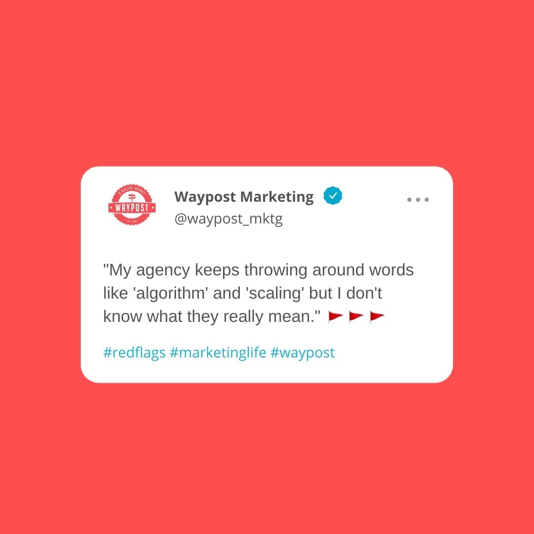 waypost_mktg's tweet photo. We couldn't help ourselves and had to join in with some of our own #redflags. Here are some #MarketingRedFlags businesses should look out for when choosing an agency to partner with. π©π©π©
#WaypostMarketing #digitalmarketing #greenvillesc #littlerockar #marketingagency https://t.co/OhS5F2zQmc