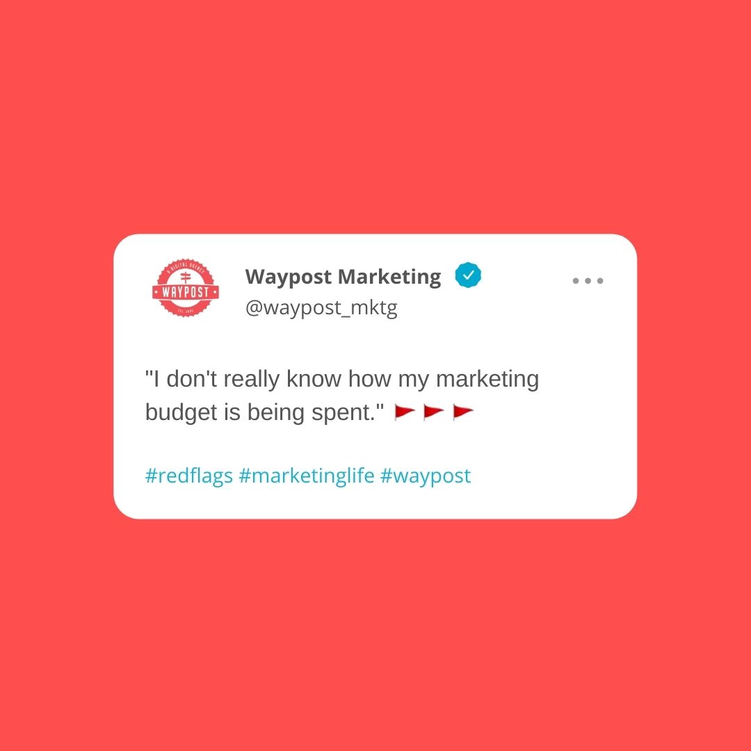 waypost_mktg's tweet photo. We couldn't help ourselves and had to join in with some of our own #redflags. Here are some #MarketingRedFlags businesses should look out for when choosing an agency to partner with. π©π©π©
#WaypostMarketing #digitalmarketing #greenvillesc #littlerockar #marketingagency https://t.co/OhS5F2zQmc