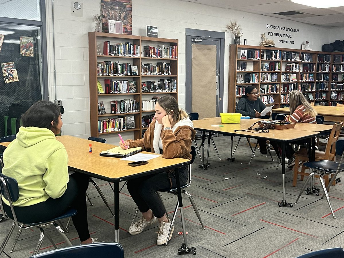 Yearbook staff is working on interviewing skills this afternoon. Staffers are interviewing each other to build a profile story. <a href="/loudonyearbook/">LHS Yearbook</a> <a href="/RedskinsLhs/">LHSRedskins</a>