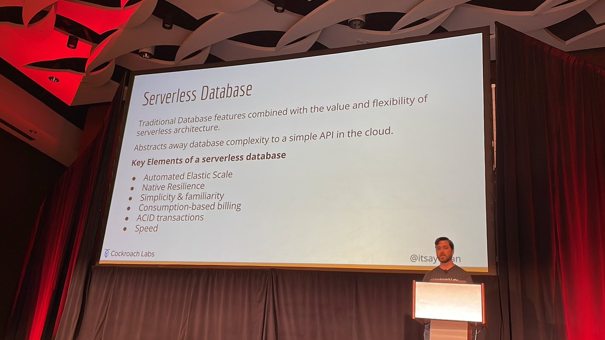 rainleander's tweet image. THIS is #ServerlessDatabase!! ! #AllThingsOpen #ServerlessDevelopment @itsaydrian