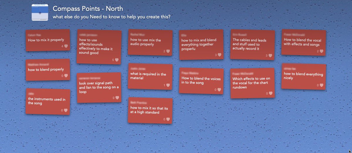 music_greenwood's tweet photo. Higher #musictechnology pupils using #compasspoints to help plan their radio show. @nearpod #collaborationboards #makingthinkingvisible @Greenwood_Acad https://t.co/N2aJ3rMvOt