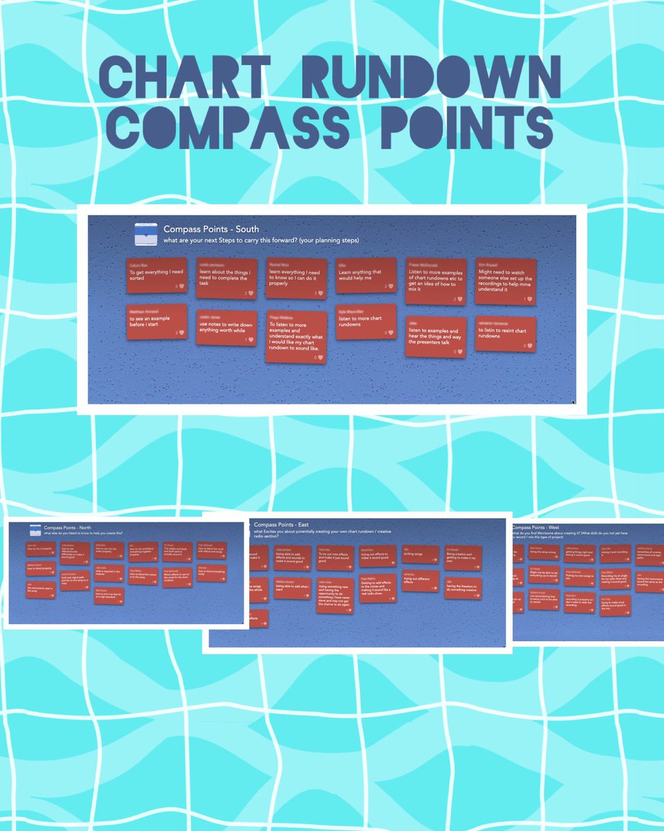 music_greenwood's tweet photo. Higher #musictechnology pupils using #compasspoints to help plan their radio show. @nearpod #collaborationboards #makingthinkingvisible @Greenwood_Acad https://t.co/N2aJ3rMvOt