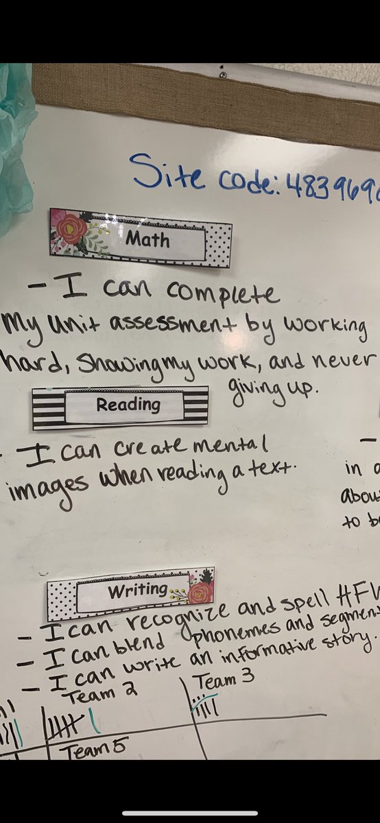 I love to see our school motto in the I can statement of a 1st grade classroom!❤️ ⁦<a href="/PatlanES/">Patlan Elementary</a>⁩ #WorkhardNeverGiveUp