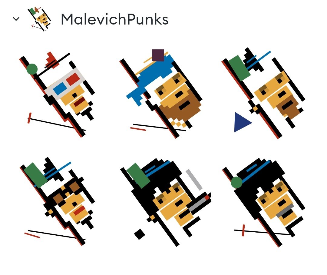 @WhatIsMinting <a href="/LotosNFT/">Lotos | NFT Art</a> Went on a shopping spree.😂 #MalevichPunks