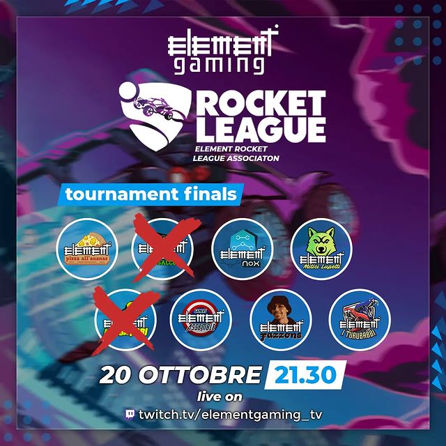 EuElementGaming's tweet photo. Ultima sfida a tema Rocket League, chi sarà il vincitore?

#elementnetwork #element #gaming #streaming #elementgaming #streamer #twitch #twitchitalia #gamer #rocketleague https://t.co/1VuRwH9BQ0
