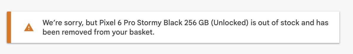 dixonl90's tweet photo. What an absolute joke that was, trying to purchase the phone for over an hour, just error after error and then... #Pixel6Launch https://t.co/Xvo6KJKhCh