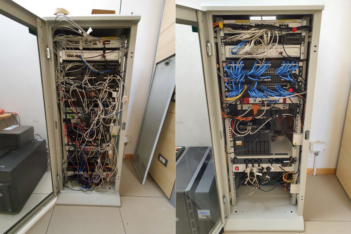 Riorganizzazione armadio rack con sostituzione apparati #networking
Installato il nuovo #USGFLEX500 #ZyXEL abbinandolo a due #switch #XGS1930-52 e un ottimo #AccessPoint #NWA1123ACv3 gestendo il tutto da #cloud #Nebula.