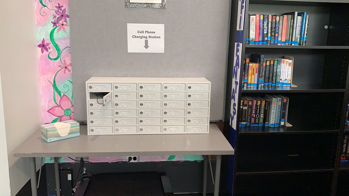Cell phone charging station up and running!