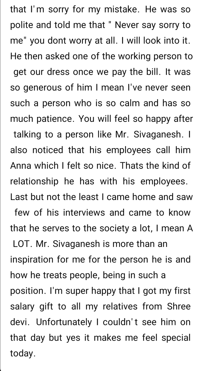 ram_2404's tweet photo. This is about "An interesting person in Coimbatore" who we actually not speak a lot about. I couldn't stop writing this down after seeing such a humble person like him. Mr.Sivaganesh,MD Shree devi textiles. Do give it a read. 
#Coimbatore #ShreeDeviTextiles #MrSivaganesh #people https://t.co/GCmpthcDPi