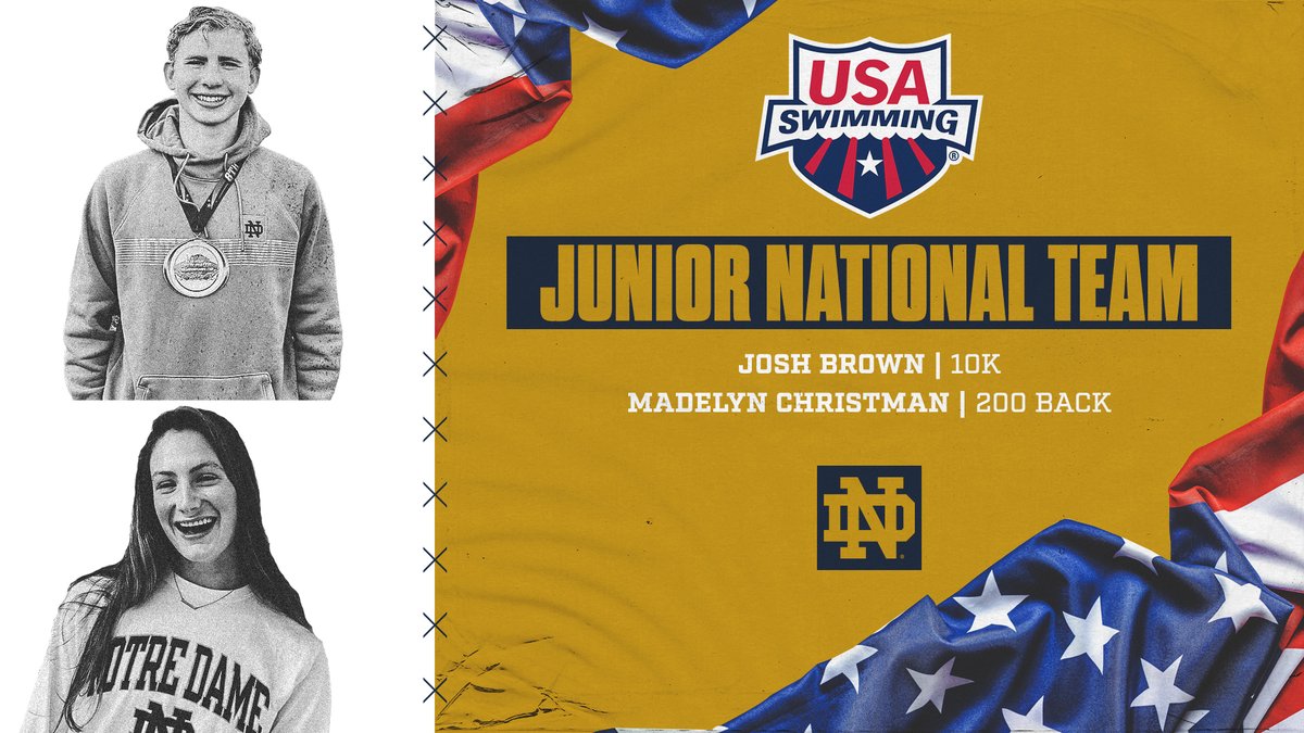 Congrats to Josh Brown and Madelyn Christman for being named to the USA Swimming Junior National Team!

📰 und.com/irish-have-two…

#GoIrish