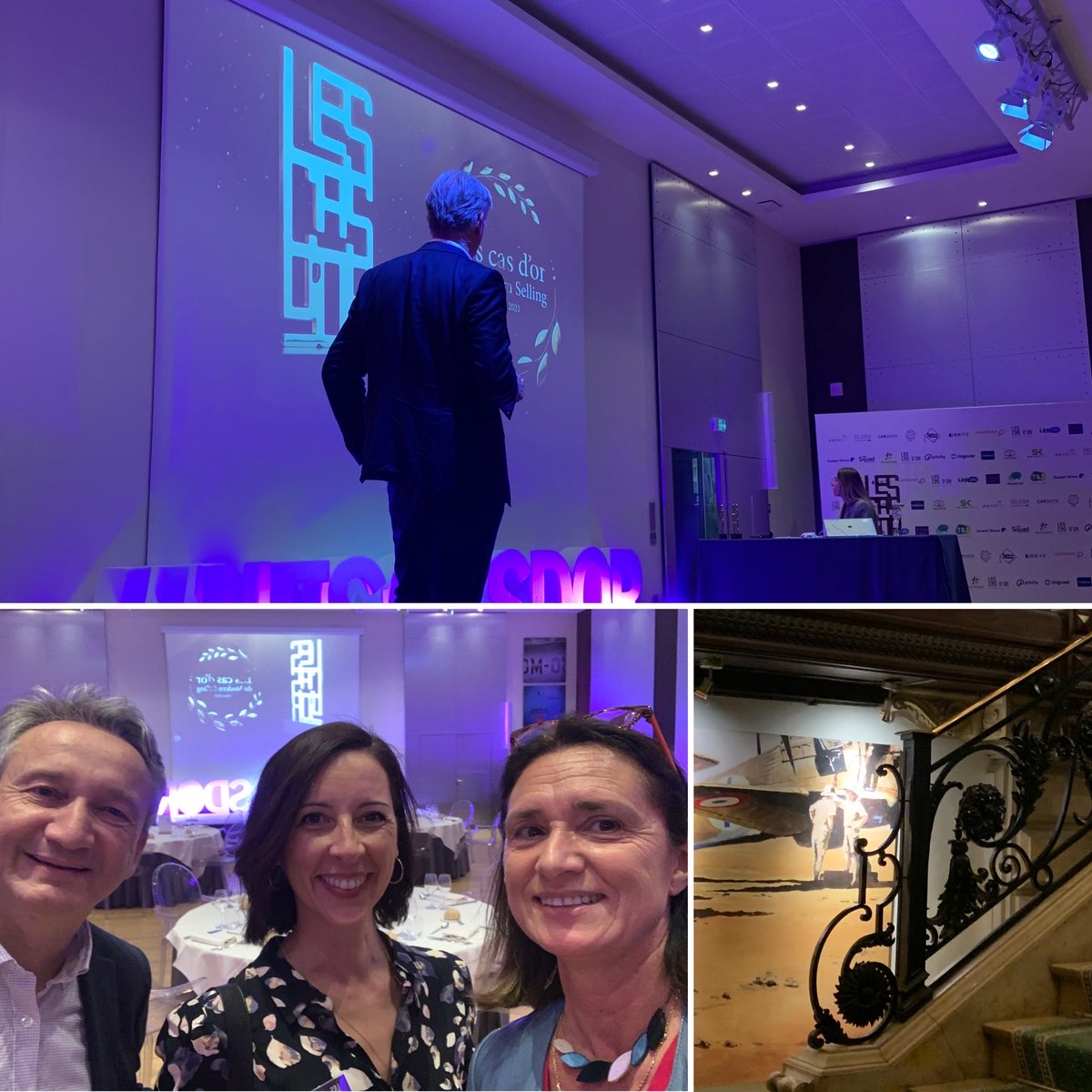 APGuignard's tweet photo. C’est parti pour les Cas d’Or du Modern Selling avec ⁦@emaraval⁩ et ⁦@requena_sandra⁩ ! #modernselling ⁦@pgayat⁩ https://t.co/xMY57LsuAj