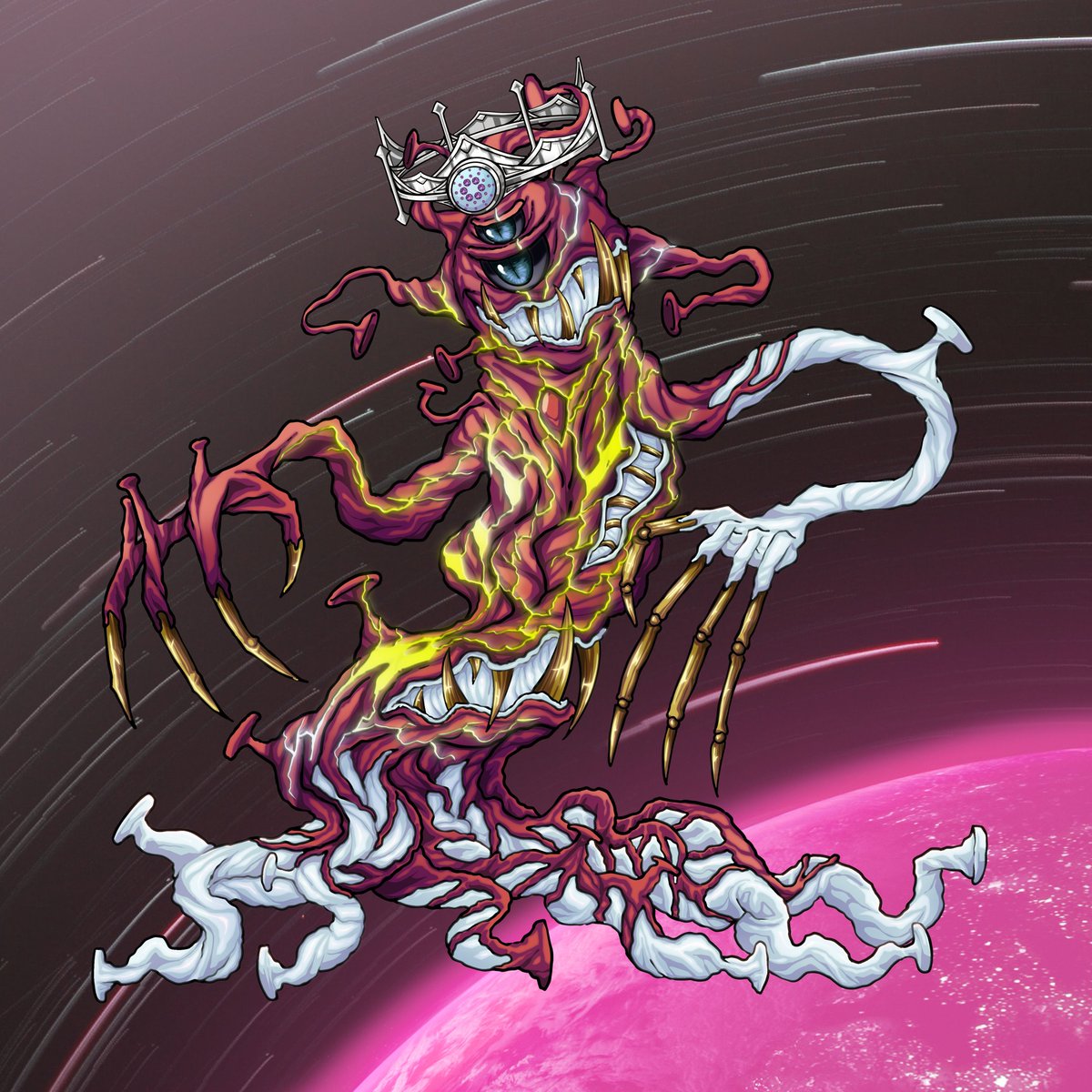 CryptoDzambhala's tweet photo. Received my first Super Virus. Look at this sick beast, coming to infect the NFT world. @ViralNFTs https://t.co/LWx6A24Q0R