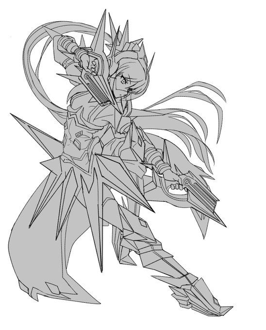 線画とかシルエットてきにこんな感じかな 