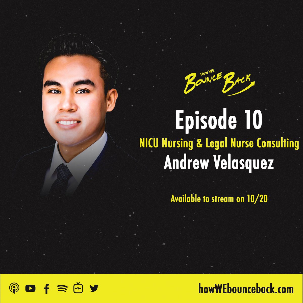 howwebounceback's tweet photo. Andrew Velasquez is a NICU Nurse at MedStar. He also runs his own business: Velasquez Legal Nurse Consulting. Andrew discusses his approach on starting a business and having an introverted personality.

Episode 10 is available to stream tomorrow. Stay tuned! 📺🎙💫 https://t.co/k0ukGpx1YW