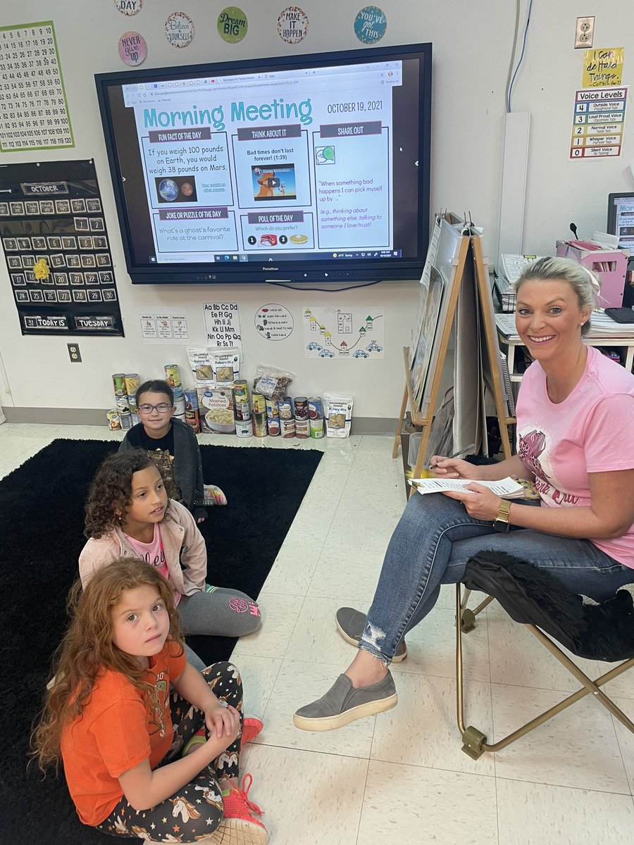Students in Mrs. Redmond’s class were using their class meeting time this morning for team problem solving. Way to go!  #TheKnightWay #BetterTogether #TeamworkTuesday