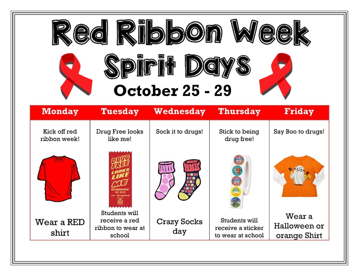 Help us celebrate Red Ribbon Week!