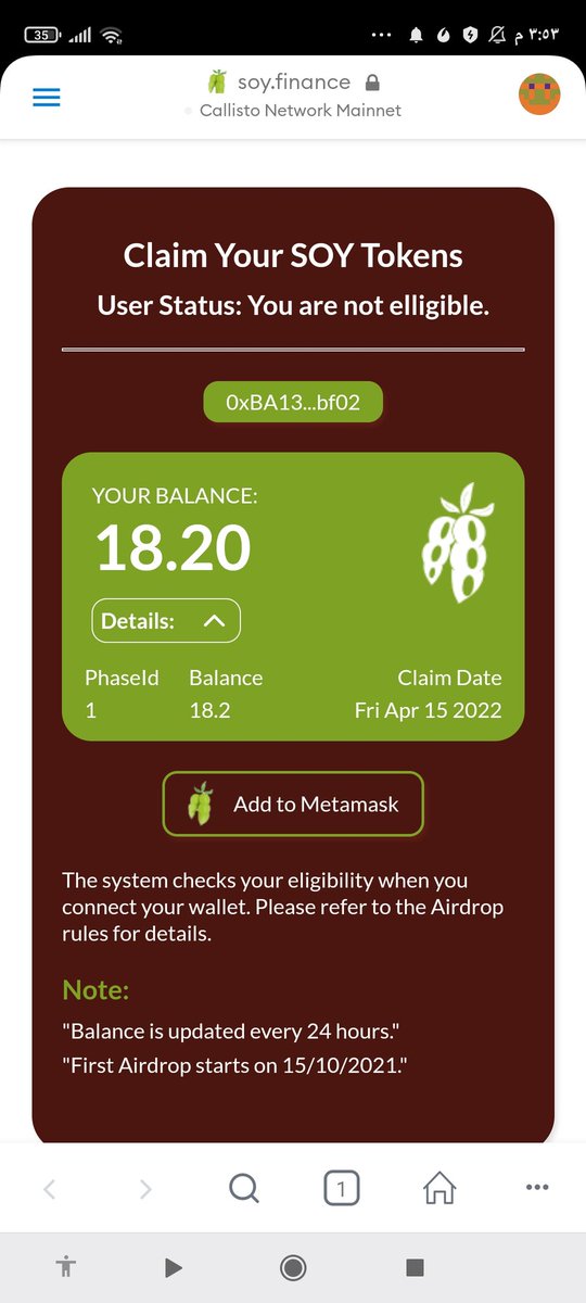 Zein91mm's tweet photo. @Soy_Finance Thanks @Soy_Finance and @CallistoSupport. $CLO and $SOY will take place the top list of #cryptocurrency 
#airdrop
#PancakeSwap 
 #ERC20
#BSC 
#blockchain https://t.co/GUCmGUqyug