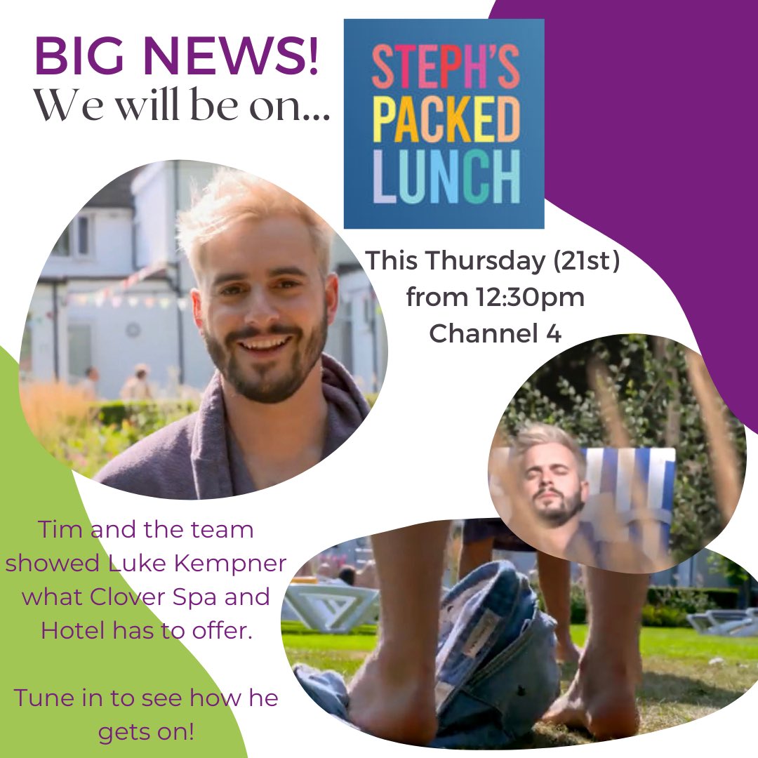 Tune in this Thursday! We can’t wait!

Why not pip down and watch it with us?💚💜

#TryNaturism <a href="/PackedLunchC4/">Steph's Packed Lunch</a> <a href="/LukeKempner/">Luke Kempner</a>