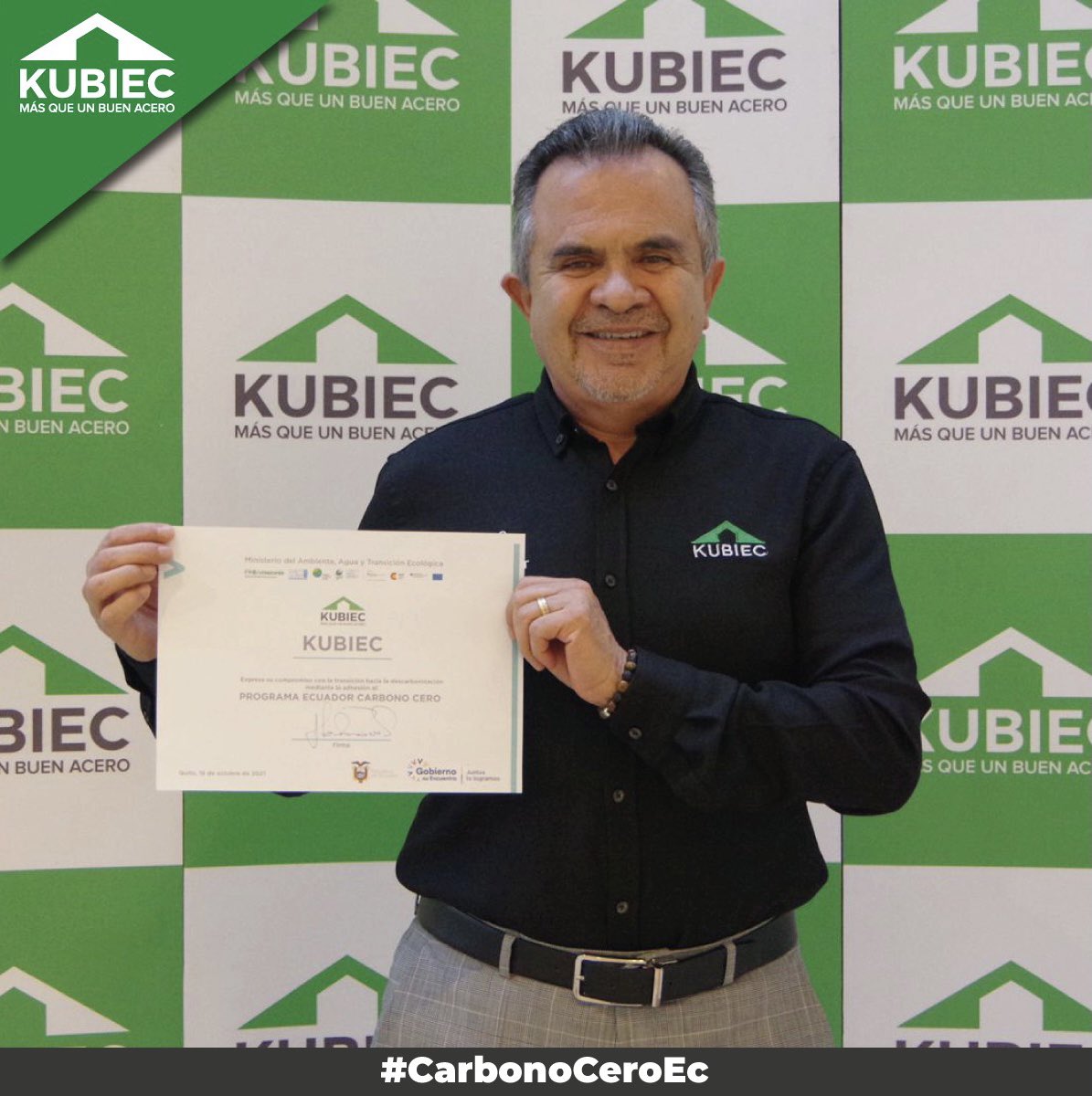 Alineados con nuestro propósito, ahora somos parte de las 100 empresas pioneras en adherirse a Ecuador #CarbonoCeroEc de <a href="/Ambiente_Ec/">Min. de Ambiente, Agua y Transición Ecológica 🇪🇨</a> . 💪🏻🌏☘️

#KubiecSustentable #construccion #ambiente #ecuador