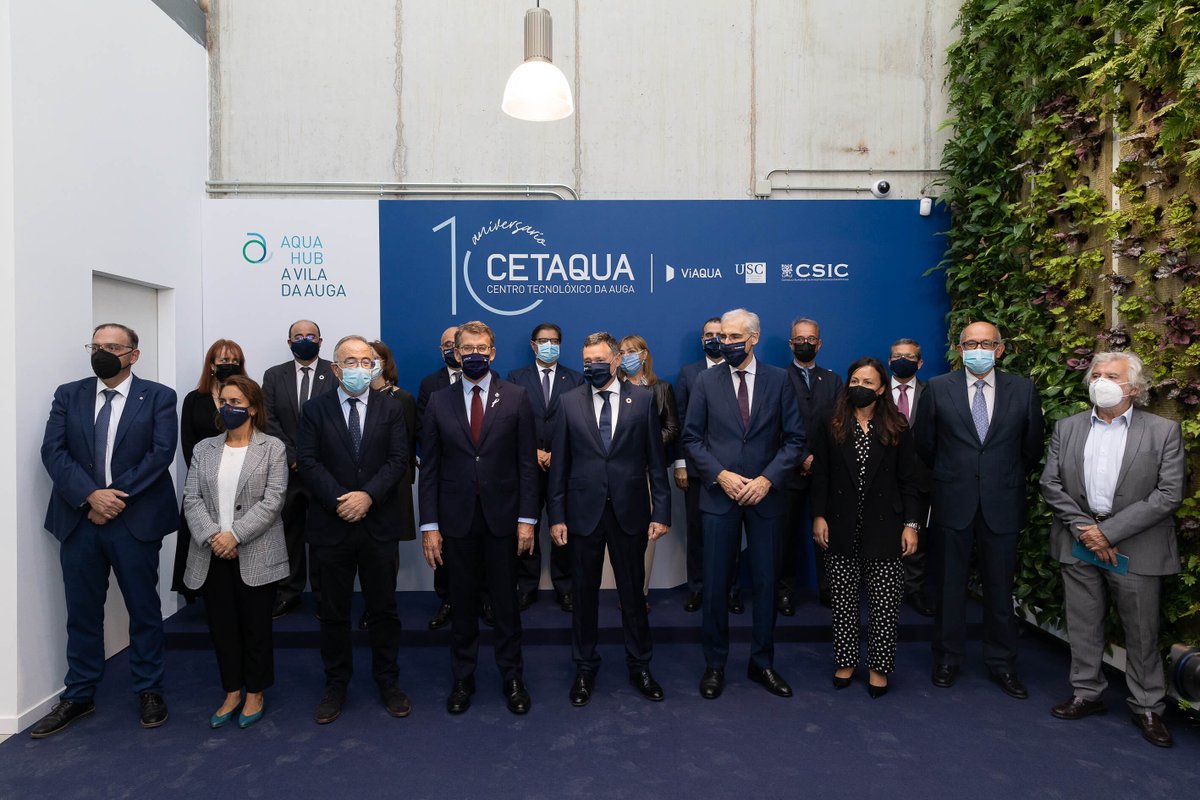 CETAQUA's tweet photo. Aquí, una pincelada de la gran jornada celebrada por el #10aniversarioCetaquaGalicia.
👉 https://t.co/laFk1yyNQ9

Gracias @VIAQUA, @CSIC, @UniversidadeUSC por confiar en el modelo de colaboración público-privada para la #investigación y la #innovación.

¡Sigamos sumando! 🎉 https://t.co/383wPT8lc4