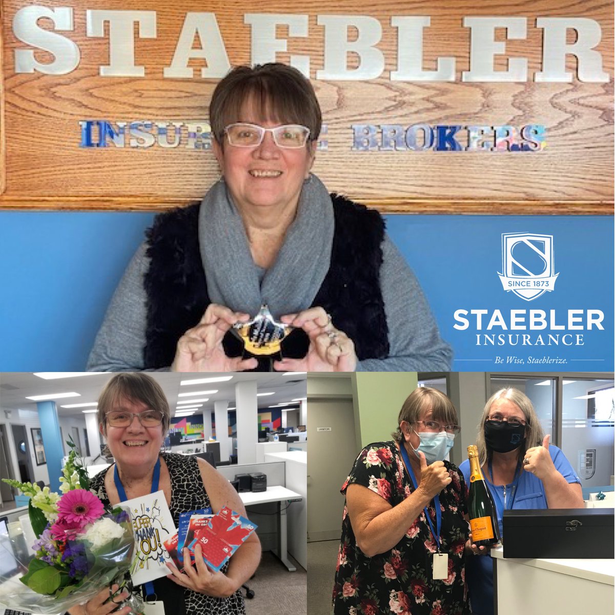 StaeblerInsures's tweet photo. Weβre excited to share that our Brenda Malloch is being granted with an Honorary Membership in the @IBAOntario at #IBAO2021! π Licensed for over 40 years, we're lucky to have her on our team. Please join us in congratulating Brenda!
#BeWise #WeTheExperts #OntarioBrokers https://t.co/syHvXUb3np