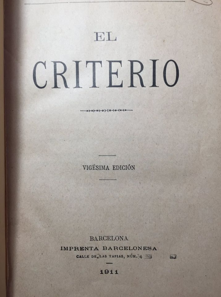 DominguezArjona's tweet photo. EL CRITERIO . JAIME BALMES 1911 https://t.co/LMahiViy2H #JaimeBalmes #LibrosRecomendados https://t.co/FAFK9spUpb