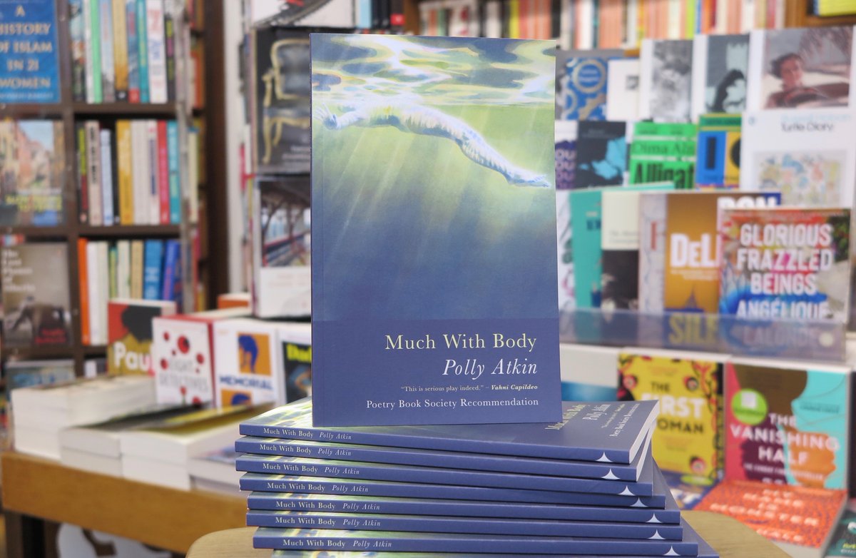 SReadBooks's tweet photo. This week is publication week for @pollyrowena's new poetry collection #MuchWithBody and we've got signed copies on our real and virtual bookshelves... https://t.co/zBgFdvOhor https://t.co/mye6tLkSOb