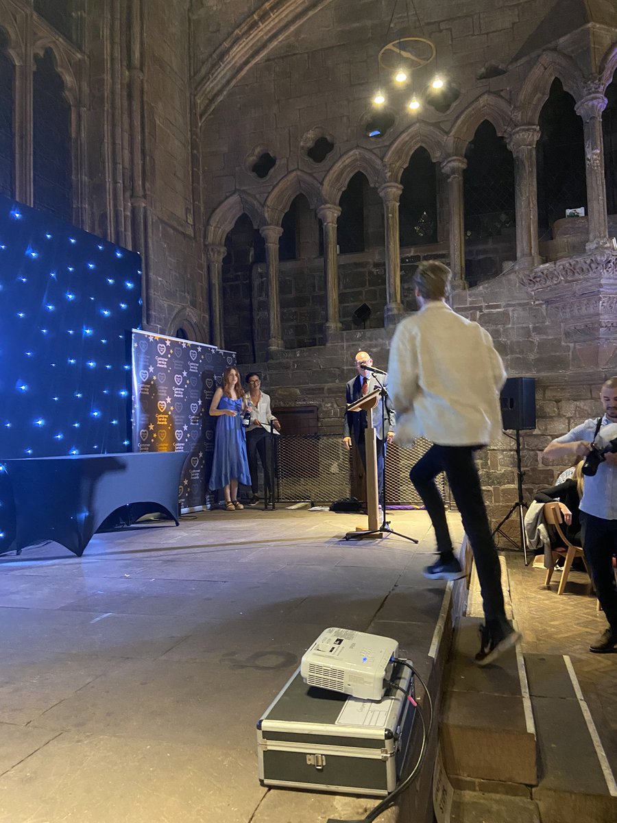 ChesterBID's tweet photo. And the winner of the @chesterbizclub sponsored Special Award is…Shrub!! For trailblazing al fresco dining spaces, representing #Chester’s hospitality on tv, radio &amp; print and pivoting so much during lockdown #chesterstars https://t.co/LFEDOBUcu0