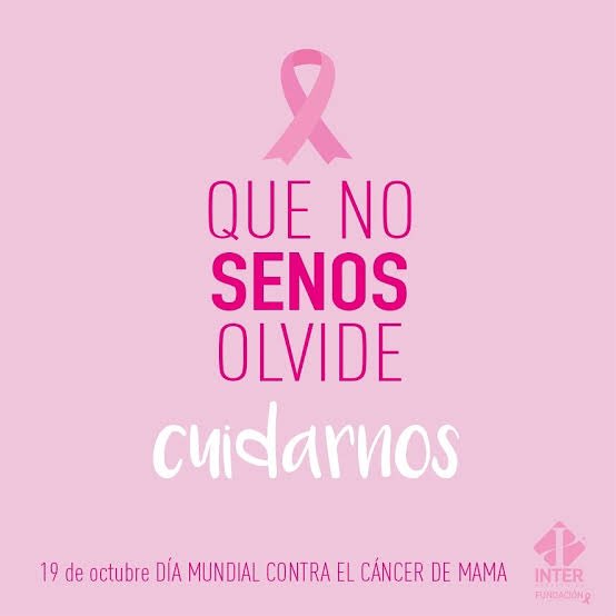 vioger69's tweet photo. Sigamos creando conciencia, una exploración temprana puede salvarte, cuidarnos es vivir.
#DiaMundialContraElCancerdeMama https://t.co/llpmTqjVJl