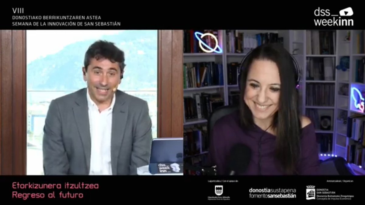 FomentoSS's tweet photo. ✅ Gisela Baños (@gisbanos), Leipzigeko Unibersitateko fisika teorikoa eta zientziaren zein zientzia-fikzioaren aholkularia eta komunikatzailea, ‘Fikzioa zientzia denean’ gaia du mintzagai.
Jarraitu hitzaldia #WeekINNTV bidez!
▶️ https://t.co/7eo7BYPdPa https://t.co/jhmh8aX08N